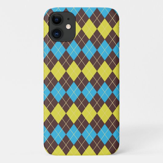 Schotse tartan-patroon uit de jaren 70 Case-Mate iPhone case (Achterkant)