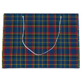  Schotse Tartan Plaids, blauw, rood, geel Groot Cadeauzakje (Voorkant)
