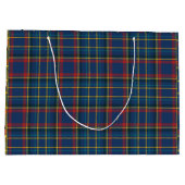  Schotse Tartan Plaids, blauw, rood, geel Groot Cadeauzakje (Achterkant)