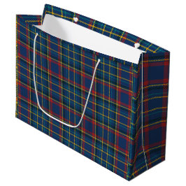  Schotse Tartan Plaids, blauw, rood, geel Groot Cadeauzakje