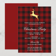 Schotse Tartan Rendier Kerstfeest