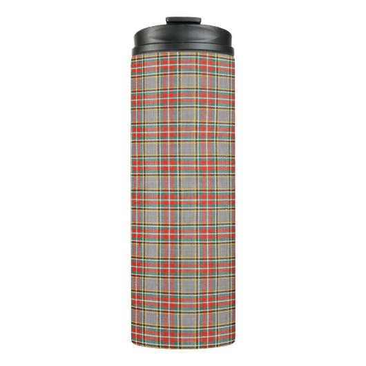 Schotse tartan: rood-groen-geel patroon. thermosbeker (Voorkant)