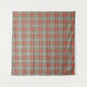 Schotse tartan: rood-groen-geel patroon. wandkleed