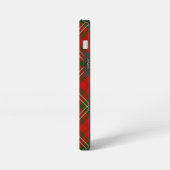 Schotse tartan rood groen geruit iPhone hoesje (Linkerkant)