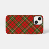 Schotse tartan rood groen geruit iPhone hoesje (Achterkant horizontaal)