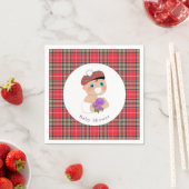 Schotse Tartan |Thistle Baby shower gepersonalisee Servetten (Insitu)