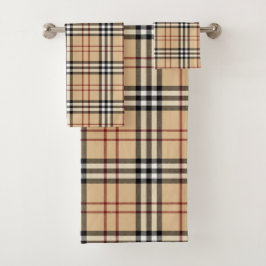 Schotse tartanpatroon     bad handdoek