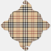 Schotse tartanpatroon bedankdoosjes (Ongevouwen)