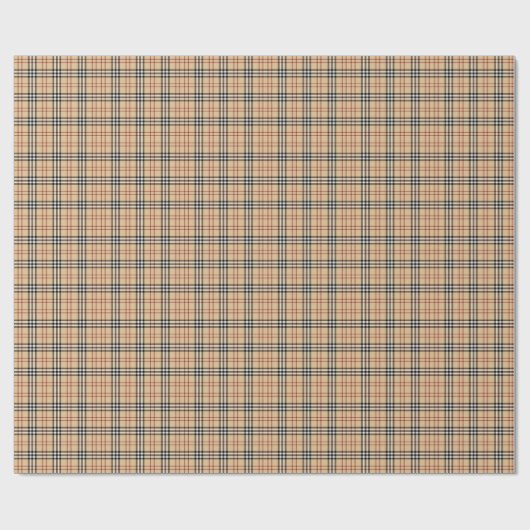 Schotse tartanpatroon cadeaupapier (Vlak)