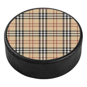 Schotse tartanpatroon hockey puck