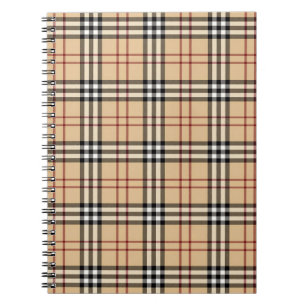 Schotse tartanpatroon notitieboek