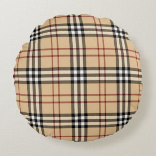 Schotse tartanpatroon     rond kussen