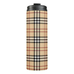 Schotse tartanpatroon thermosbeker