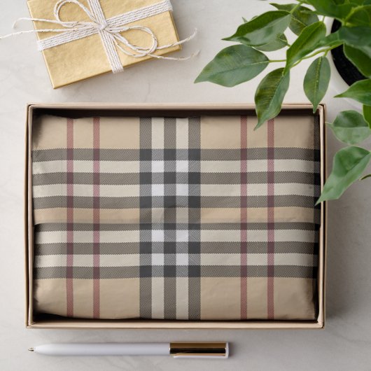 Schotse tartanpatroon tissuepapier (Geschenk)