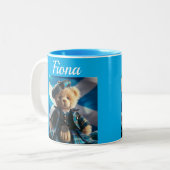Schotse teddybeermok tweekleurige koffiemok (Voorkant links)