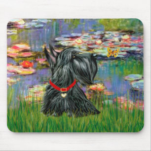 Schotse Terrier 12 - Waterlelies 2 Muismat
