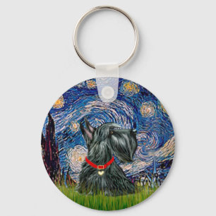 Schotse Terrier 12c -Starrennacht Sleutelhanger