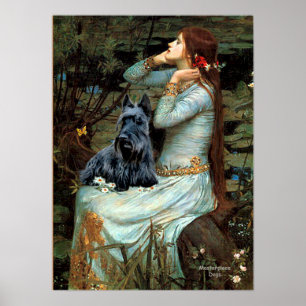 Schotse Terrier 2 - Ophelia Zittend Poster