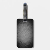 Schotse Terriër, 2 silhouetten, graniet zilver Bagagelabel (Achterkant verticaal)