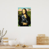 Schotse Terrier 3 - Mona Lisa Poster (Keuken)