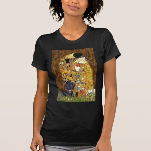 Schotse Terriër 6 - De Kus T-shirt (Voorkant)