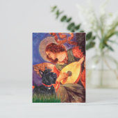 Schotse Terrier 6 - Mandoline Engel Briefkaart (Staand voorkant)