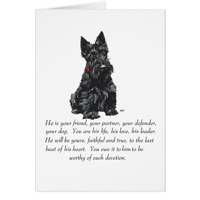 Schotse Terrier Aandenken (Voorkant)