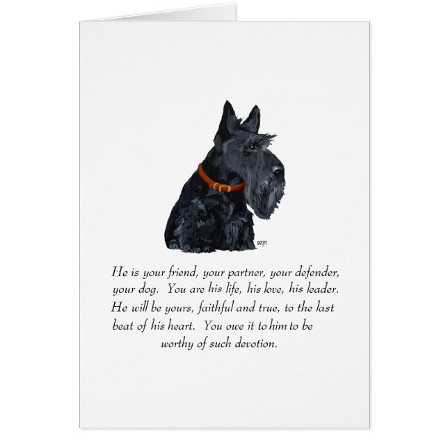 Schotse Terrier Aandenken (Voorkant)