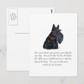 Schotse Terrier Aandenken Briefkaart (Voorkant / Achterkant)