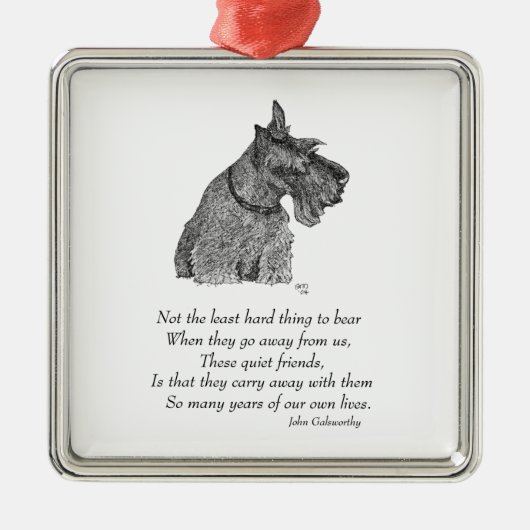 Schotse Terriër Aandenken Ornament (Voorkant)