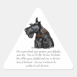 Schotse Terriër Aandenken - REUZE Hond Sticker