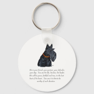 Schotse Terrier Aandenken Sleutelhanger