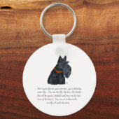 Schotse Terrier Aandenken Sleutelhanger (Voorkant)