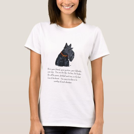Schotse Terrier Aandenken T-shirt (Voorkant)