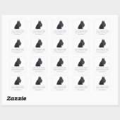 Schotse Terrier Aandenken Vierkante Sticker (Vel)