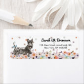 Schotse Terrier Abeerdenie Hond Etiket (Insitu)