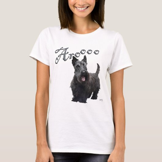Schotse Terrier Aroooo! T-shirt (Voorkant)