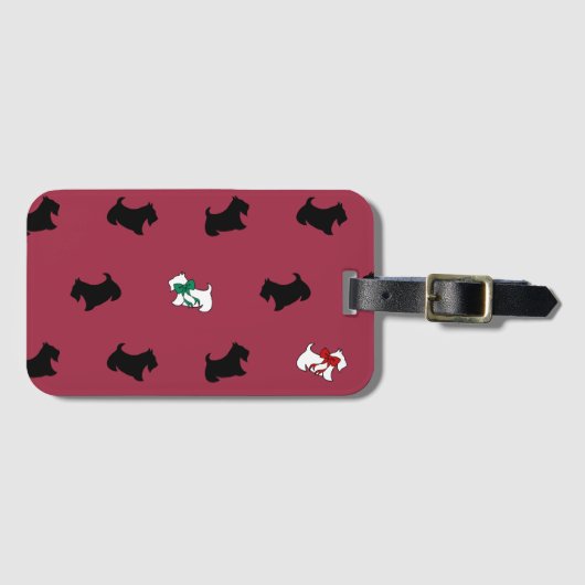 Schotse Terrier Bagagelabel (Voorkant (horizontaal))