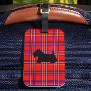 Schotse Terrier Bagagelabel
