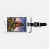 Schotse Terriër Bagpipes Kilt Dog Custom Bagagelabel (Voorkant horizontaal)