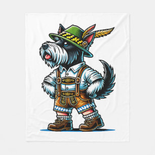 Schotse Terriër Bavaria Fleece Deken