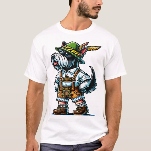 Schotse Terriër Beieren T-shirt (Voorkant)