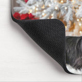 Schotse Terriër bij kerstboom Muismat (Hoek)