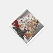 Schotse Terriër bij kerstboom Servet (Hoek)