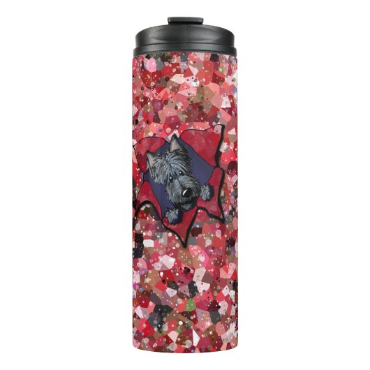 Schotse Terriër Blast Thermische Tumbler Thermosbeker (Voorkant)