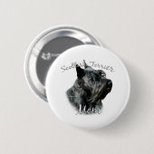 Schotse Terriër (blk) Moeder 2 Ronde Button 5,7 Cm (Voorkant /achterkant)