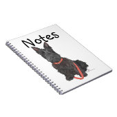 Schotse Terrier Bloei Notitieboek (Rechterzijde)