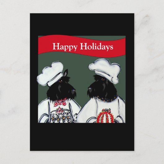 Schotse Terrier Briefkaart (Voorkant)