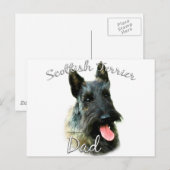 Schotse Terriër (brindle) Papa 2 Briefkaart (Voorkant / Achterkant)