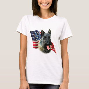 Schotse Terriër (brindle) Vlag T-shirt